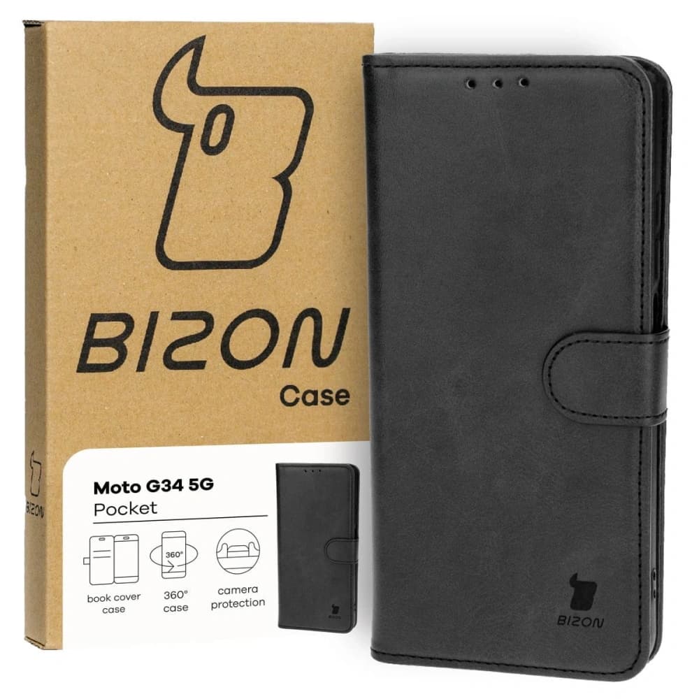 Bizon Case Pocket Motorola Moto G34 5G black - 2