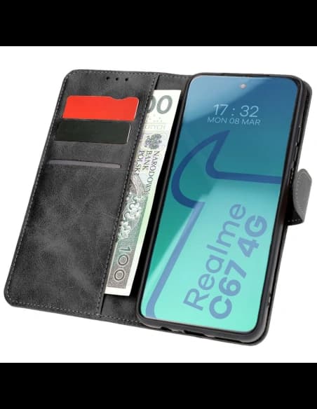 Bizon tok zseb Realme C67 4G fekete