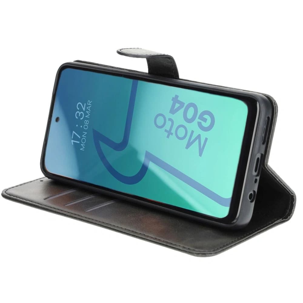 Etui z klapką Bizon Case Pocket do Motorola Moto G04 / G24 černé - 6