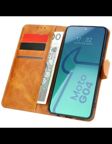 Bizon Case Pocket Motorola Moto G04 / G24 maro