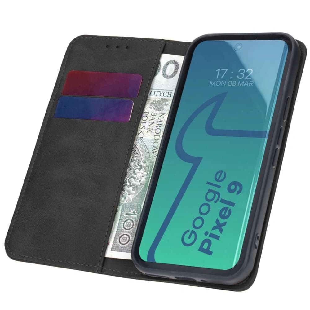 Etui z klapką Bizon Case Pocket Pro do Google Pixel 9 / 9 Pro czarne - 1