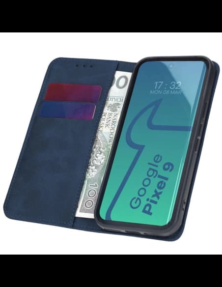 Etui z klapką Bizon Case Pocket Pro do Google Pixel 9 / 9 Pro granatowe
