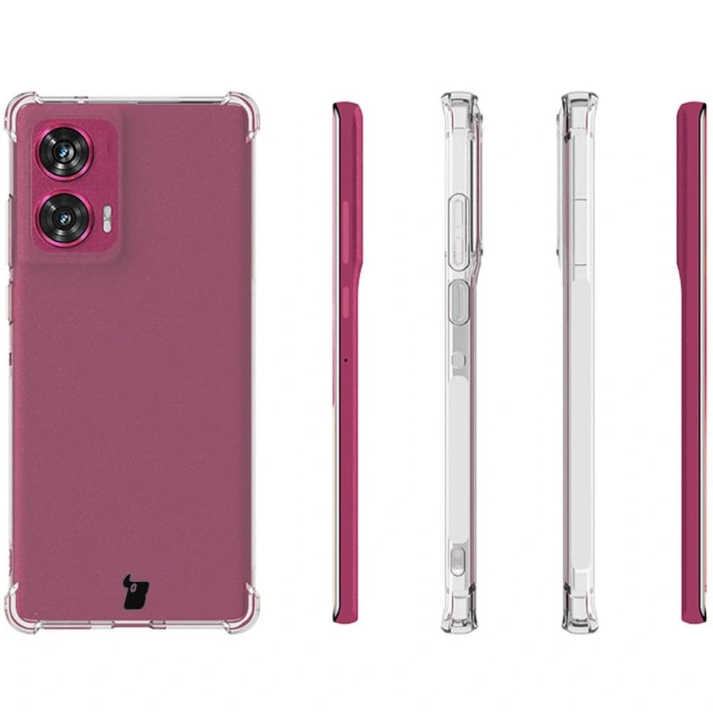 Elastické pouzdro Bizon Case Salpa pro Motorola Edge 50 Fusion průhledné - 4