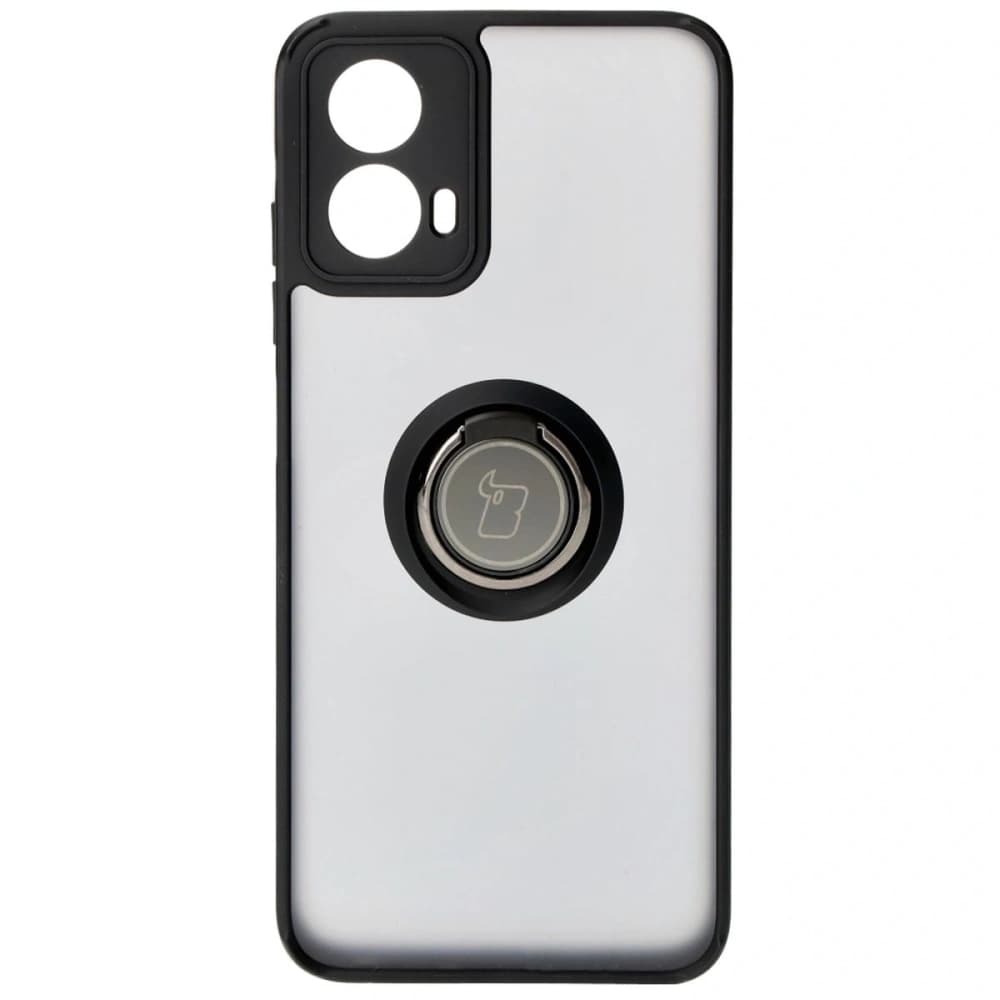 Bizon Case Hybrid Ring Motorola Moto G34 5G rauchig mit einem schwarzen Rahmen - 2