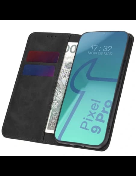 Etui z klapką Bizon Case Pocket Pro do Google Pixel 9 Pro czarne