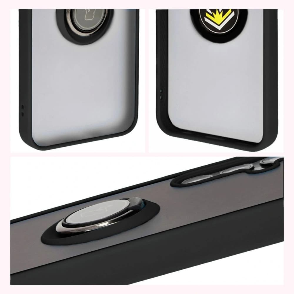 Bizon Case Hybrid Ring Samsung Galaxy M15 5G füstös fekete kerettel - 6