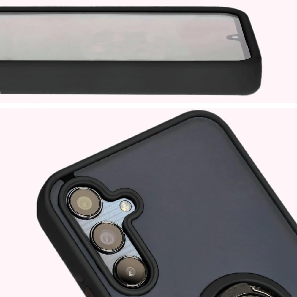 Bizon Case Hybrid Ring Samsung Galaxy M15 5G füstös fekete kerettel - 7