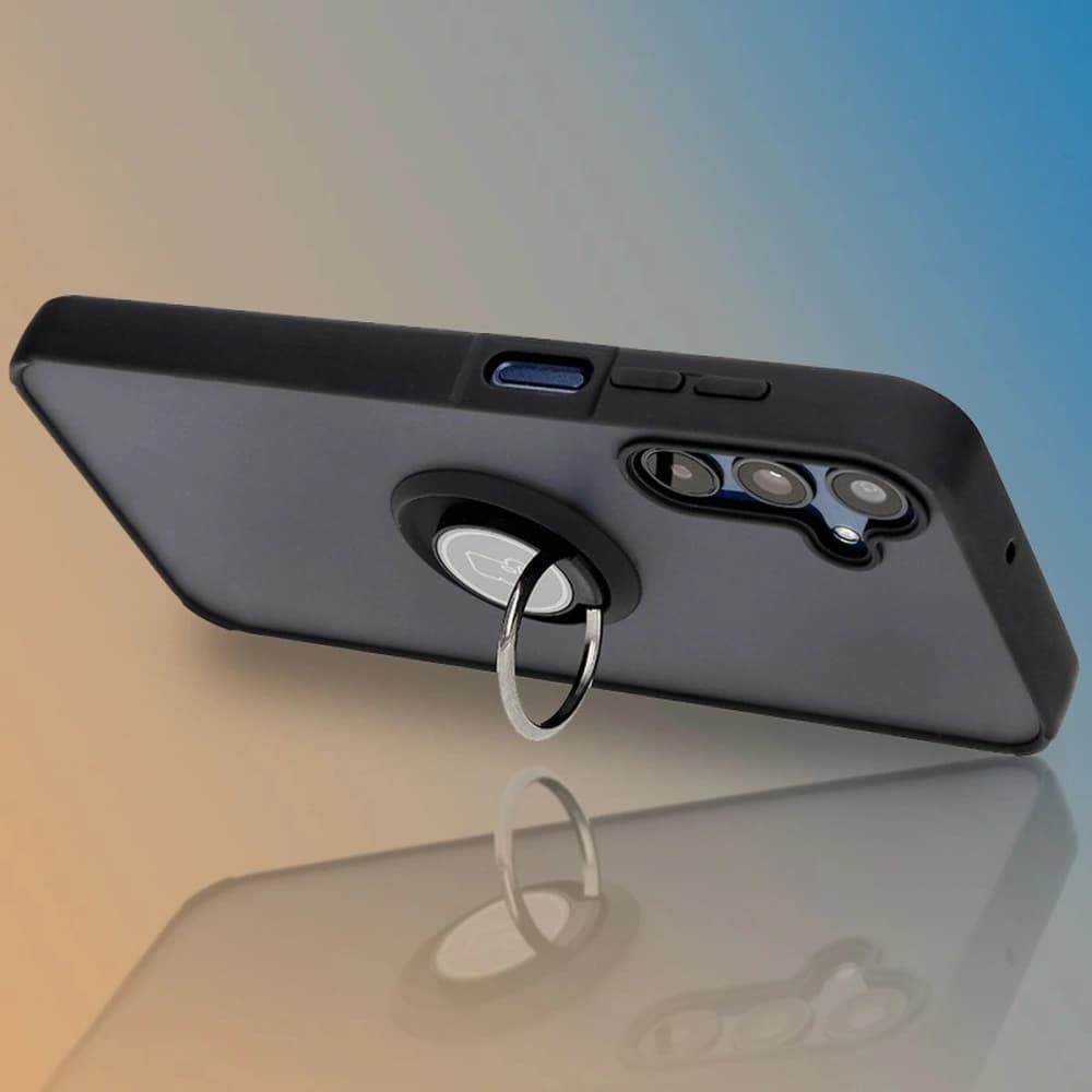 Bizon Case Hybrid Ring Samsung Galaxy M15 5G füstös fekete kerettel - 9