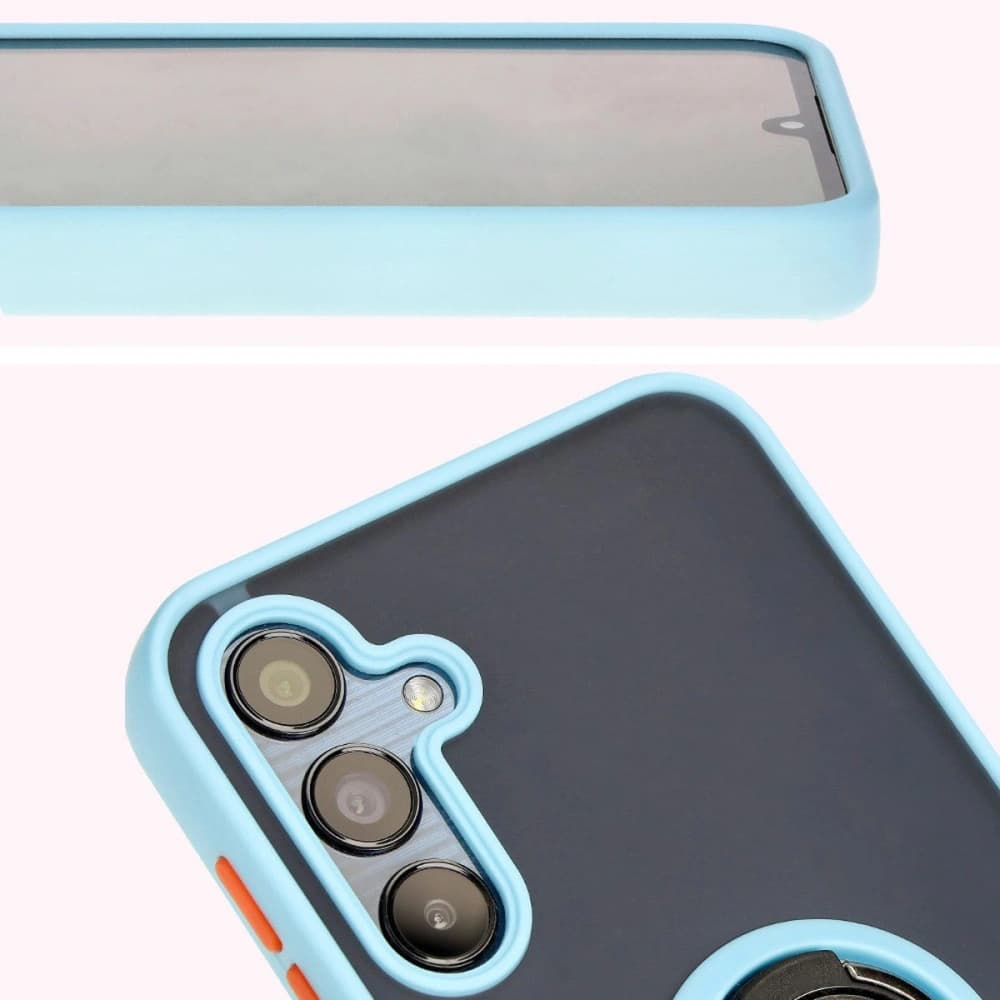 Bizon Case Hybrid Gyűrű Samsung Galaxy M15 5G füstös világoskék kerettel - 7