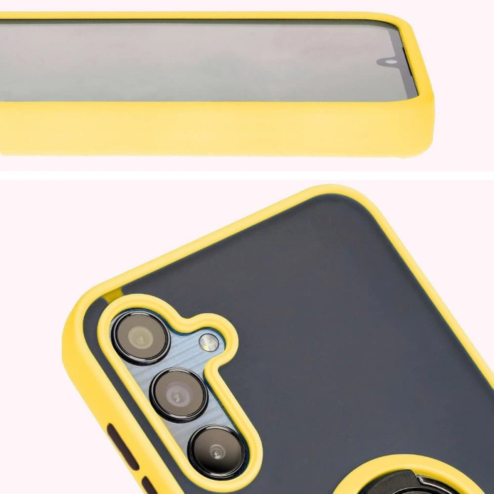 Bizon Case Hybrid Ring Samsung Galaxy M15 5G füstös sárga kerettel - 7