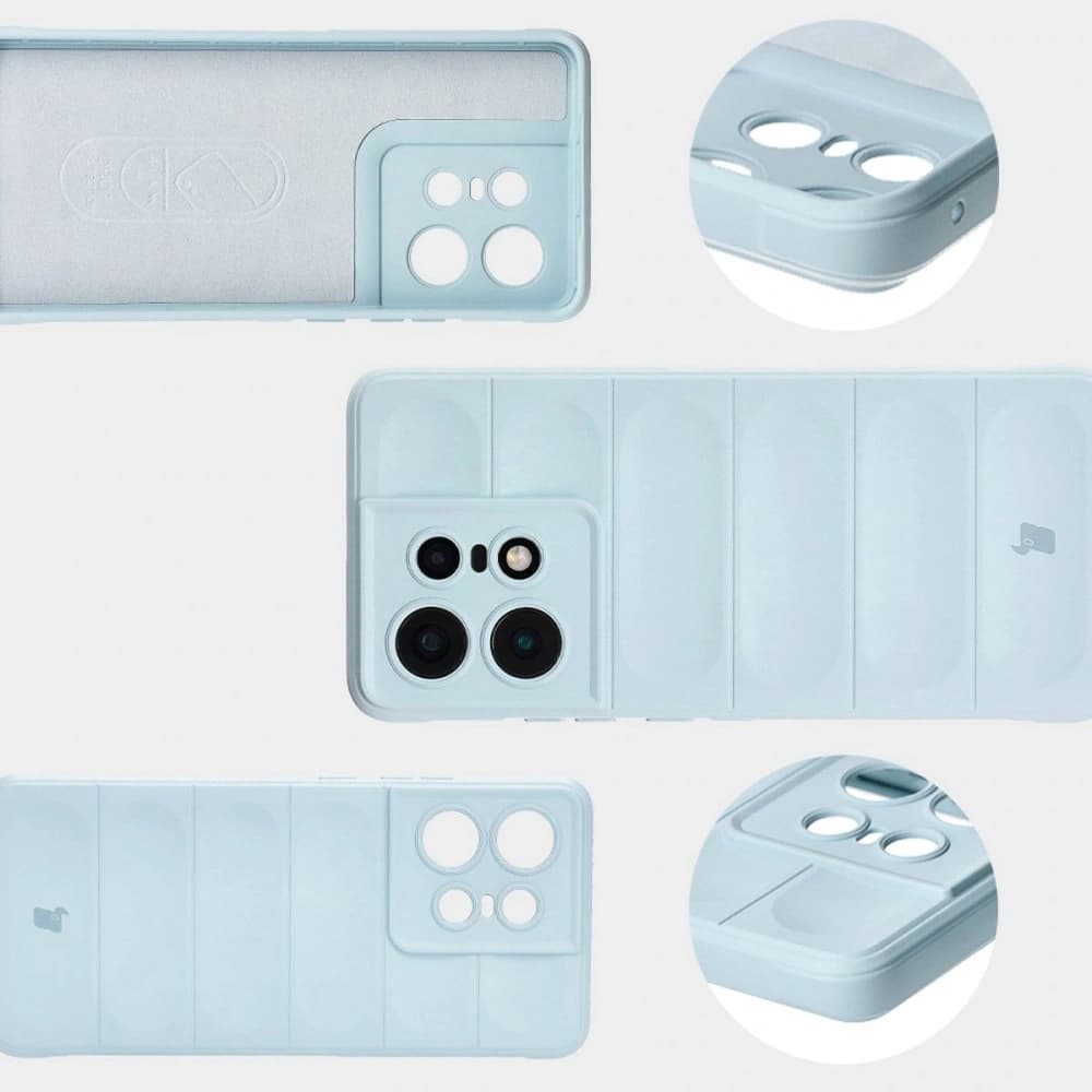 Pancéřové pouzdro Bizon Case Tur pro Motorola Edge 50 Pro světle modré - 9