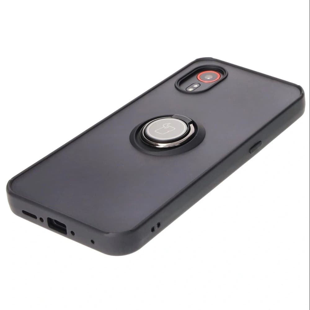 Bizon Case Hybrid Ring Samsung Galaxy Xcover7 fumuriu cu un cadru negru - 3