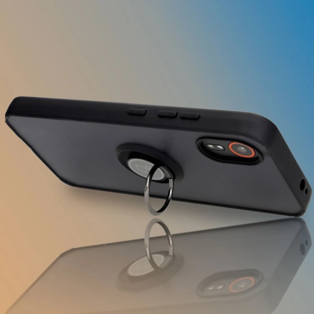 Bizon Case Hybrid Ring Samsung Galaxy Xcover7 fumuriu cu un cadru negru - 9