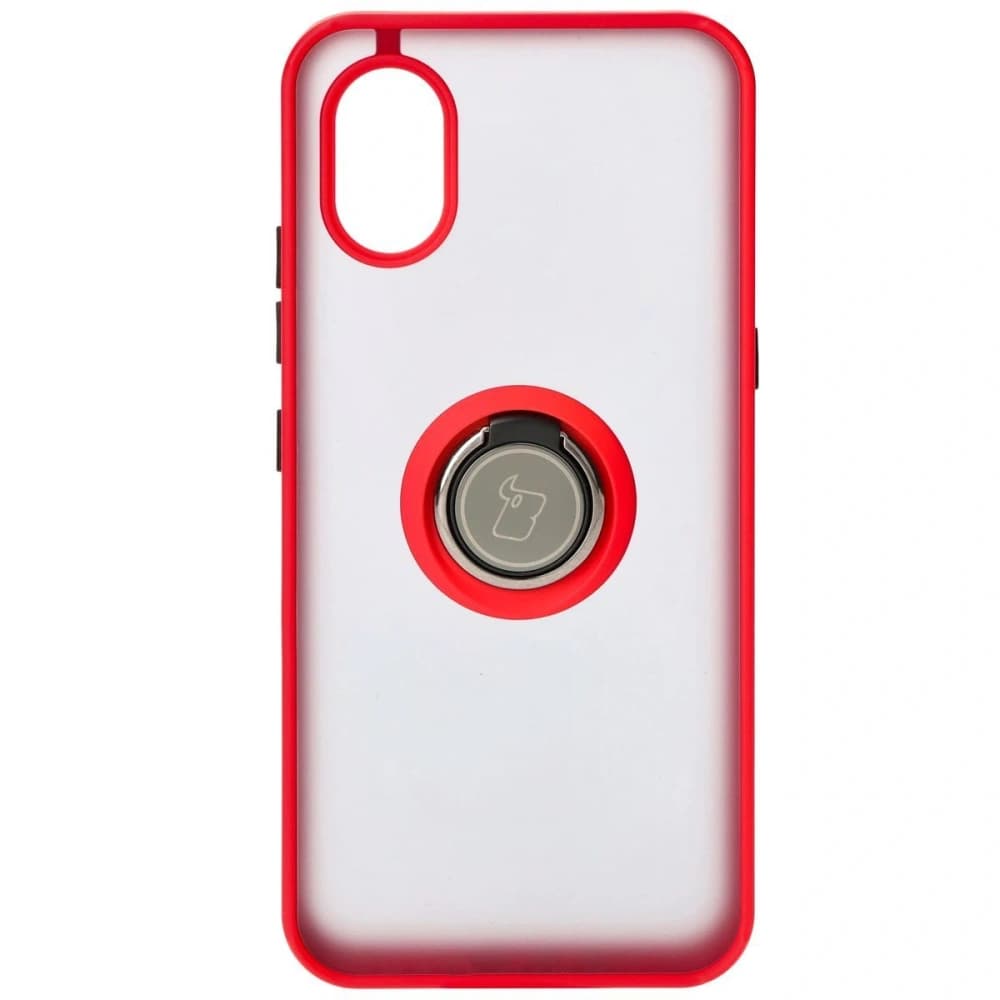 Bizon Case Hybrid Ring Samsung Galaxy Xcover7 fumurie cu un cadru roșu - 2