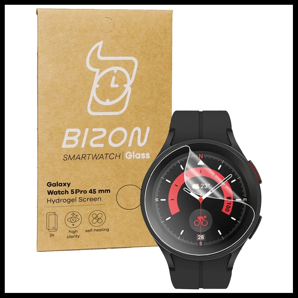 Bizon Glass Watch Hydrogel Samsung Galaxy Watch 5 Pro 45 mm [2 PACK] - 1