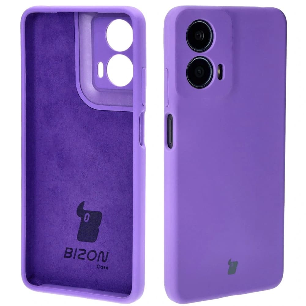 Silikonové pouzdro Bizon Soft Case pro Motorola Moto G24 / G24 Power fialové - 1