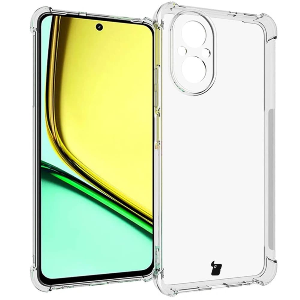 Bizon Case Clear Pack tok + 2x kijelzőüveg Realme C67 4G átlátszó - 3
