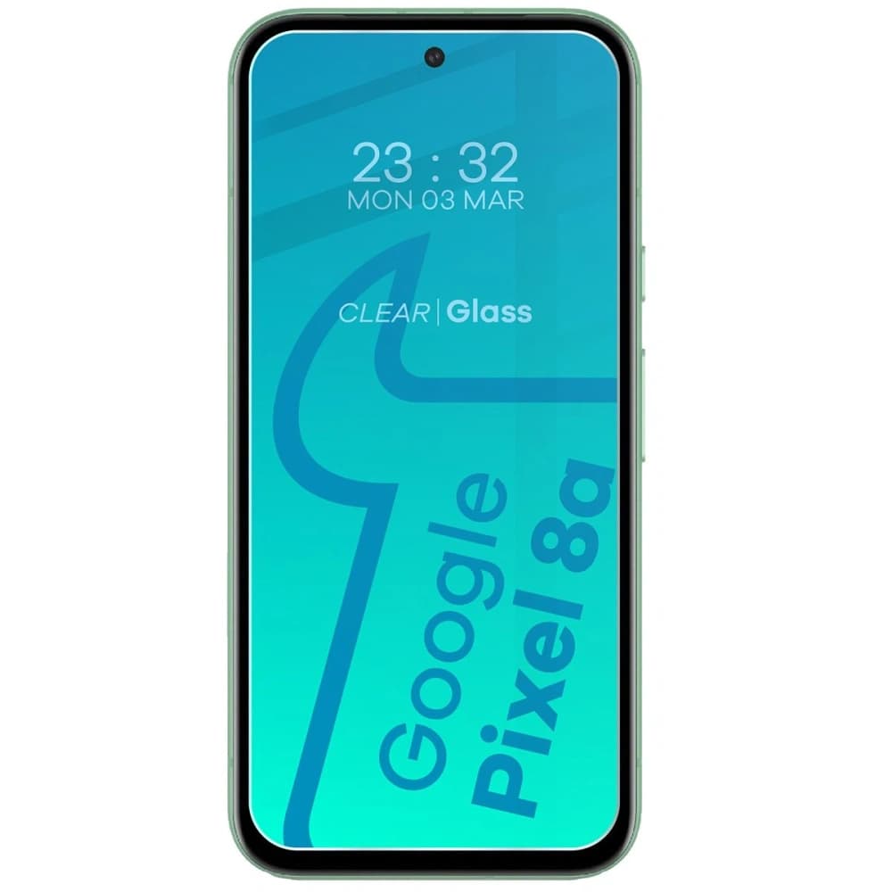 BIZON Clear 3x screen glass + camera glass Google Pixel 8a - 3