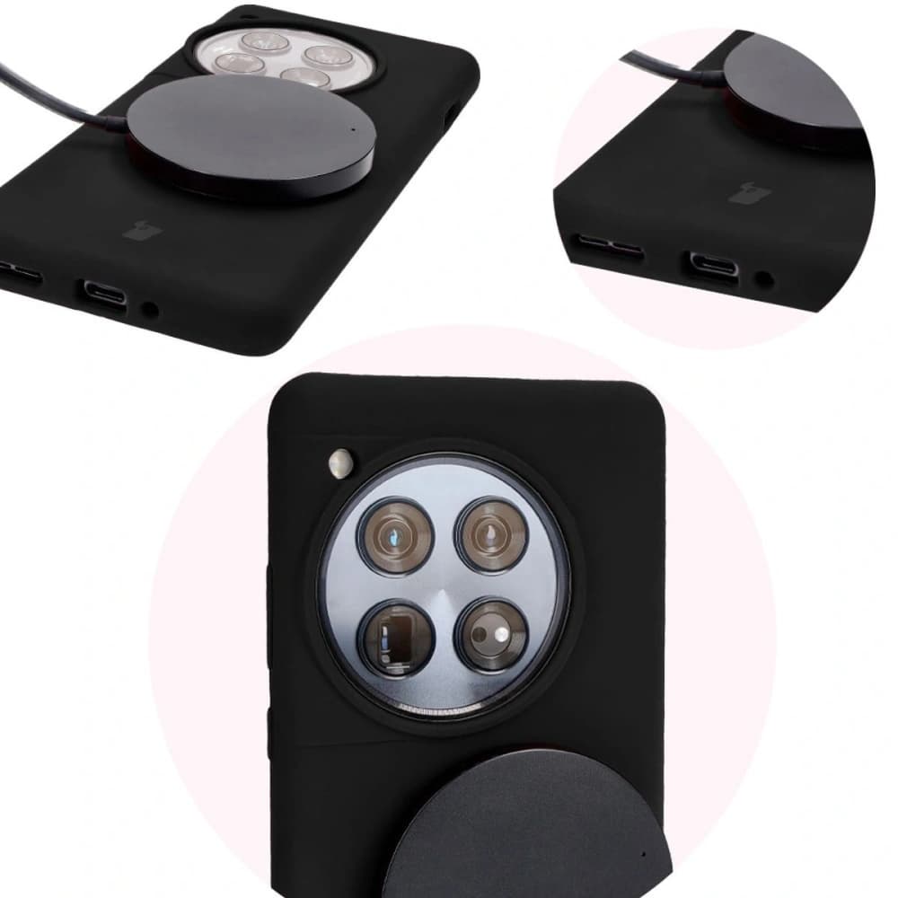 Bizon Soft Case OnePlus 12 fekete - 12