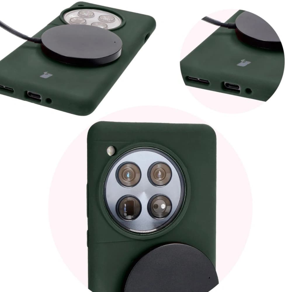 Bizon Soft Case OnePlus 12 verde închis - 11