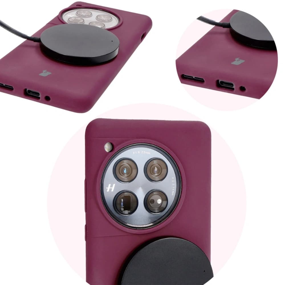 Bizon Soft Case OnePlus 12 dunkel lila - 12