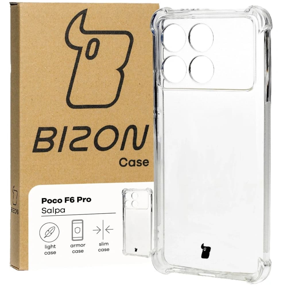 Bizon Case Salpa Xiaomi Poco F6 Pro átlátszó - 1