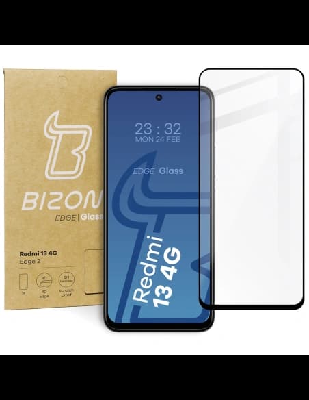 Bizon Glass Edge 2 Xiaomi Redmi 13 4G schwarz
