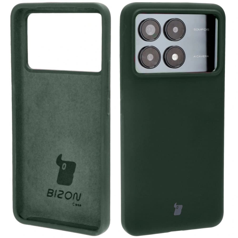 Bizon Soft Case Xiaomi Poco F6 Pro sötétzöld - 1