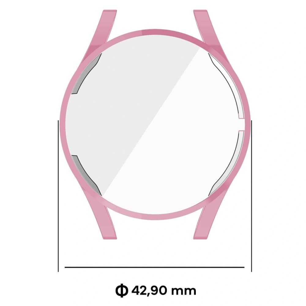 Etui Bizon Case Watch Felipe do Samsung Galaxy Watch FE / Watch 4 40 mm różowe - 3