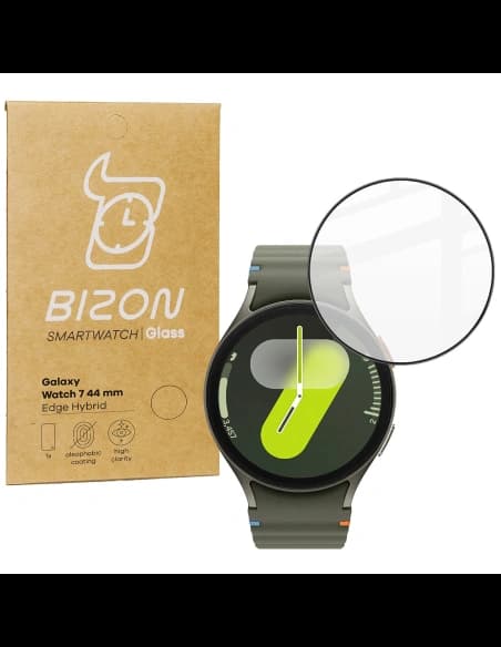 Bizon Glass Watch Edge Hybrid Samsung Galaxy Watch 7 44 mm black