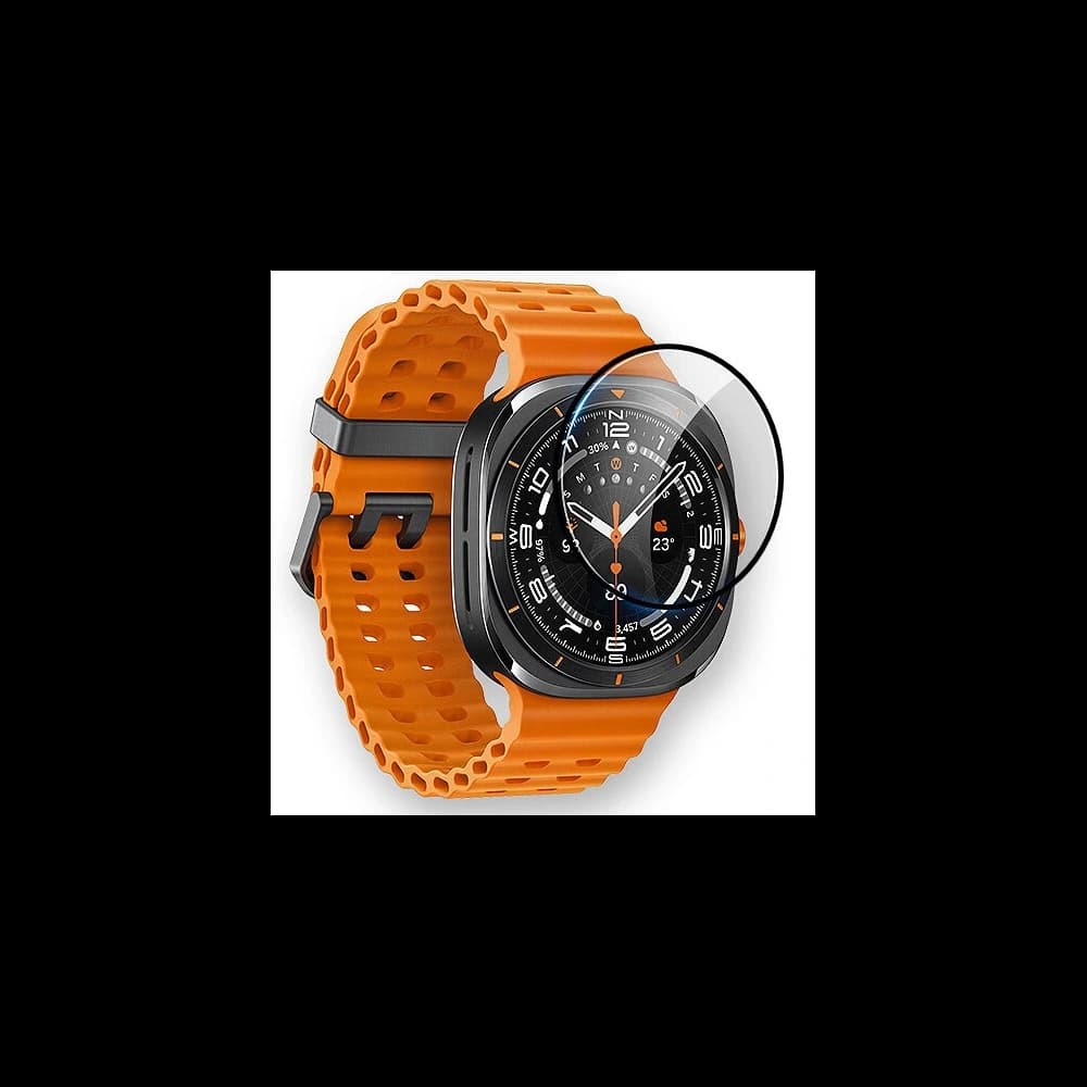 Bizon Glass Watch Edge Hybrid Samsung Galaxy Watch Ultra 47 mm negru - 2