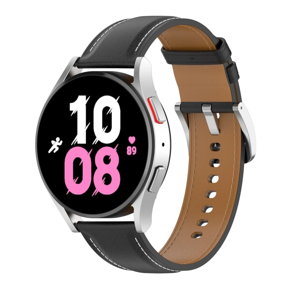 Bizon Strap Watch Casual Samsung Galaxy Watch FE/7/6/6 Classic/5/5Pro/4/4 Classic schwarz - 1