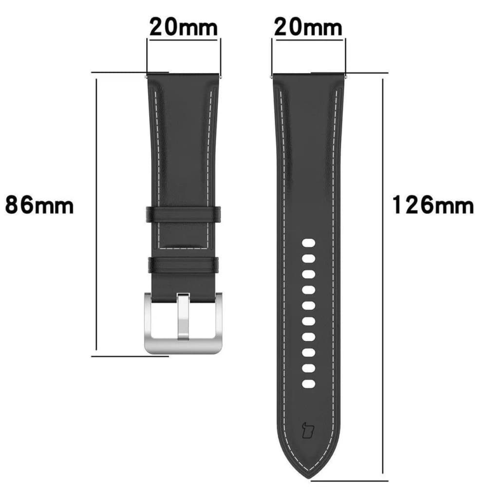 Bizon Strap Watch Casual Samsung Galaxy Watch FE/7/6/6 Classic/5/5Pro/4/4 Classic schwarz - 2