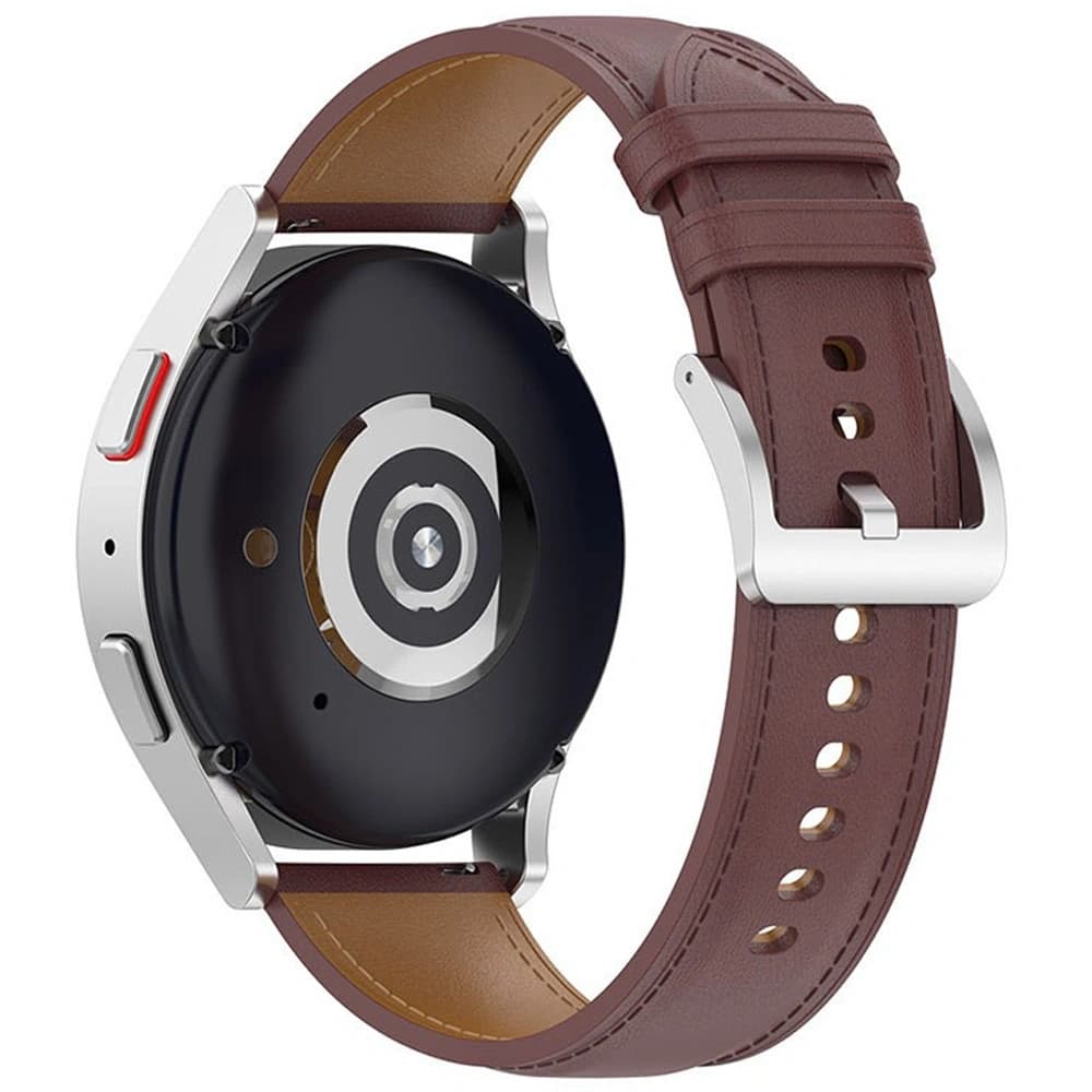 Ceas de mână Bizon Strap Casual Samsung Galaxy Watch FE/7/6/6 Classic/5/5Pro/4/4 Classic maro închis - 2