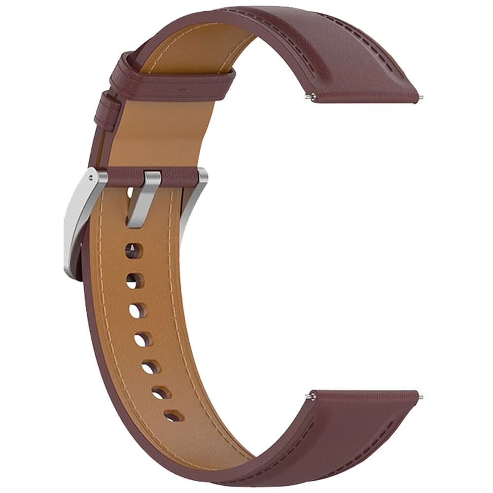 Ceas de mână Bizon Strap Casual Samsung Galaxy Watch FE/7/6/6 Classic/5/5Pro/4/4 Classic maro închis - 4