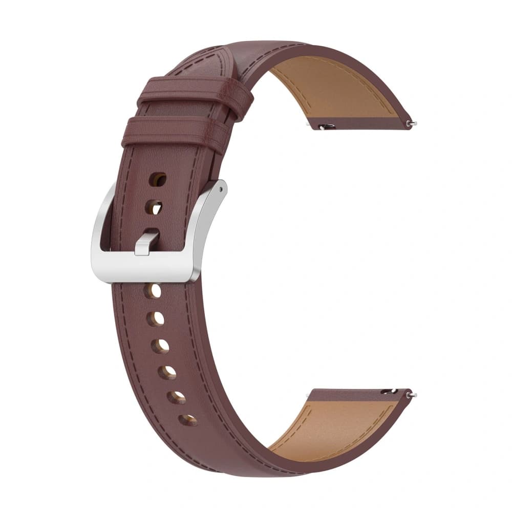 Ceas de mână Bizon Strap Casual Samsung Galaxy Watch FE/7/6/6 Classic/5/5Pro/4/4 Classic maro închis - 5