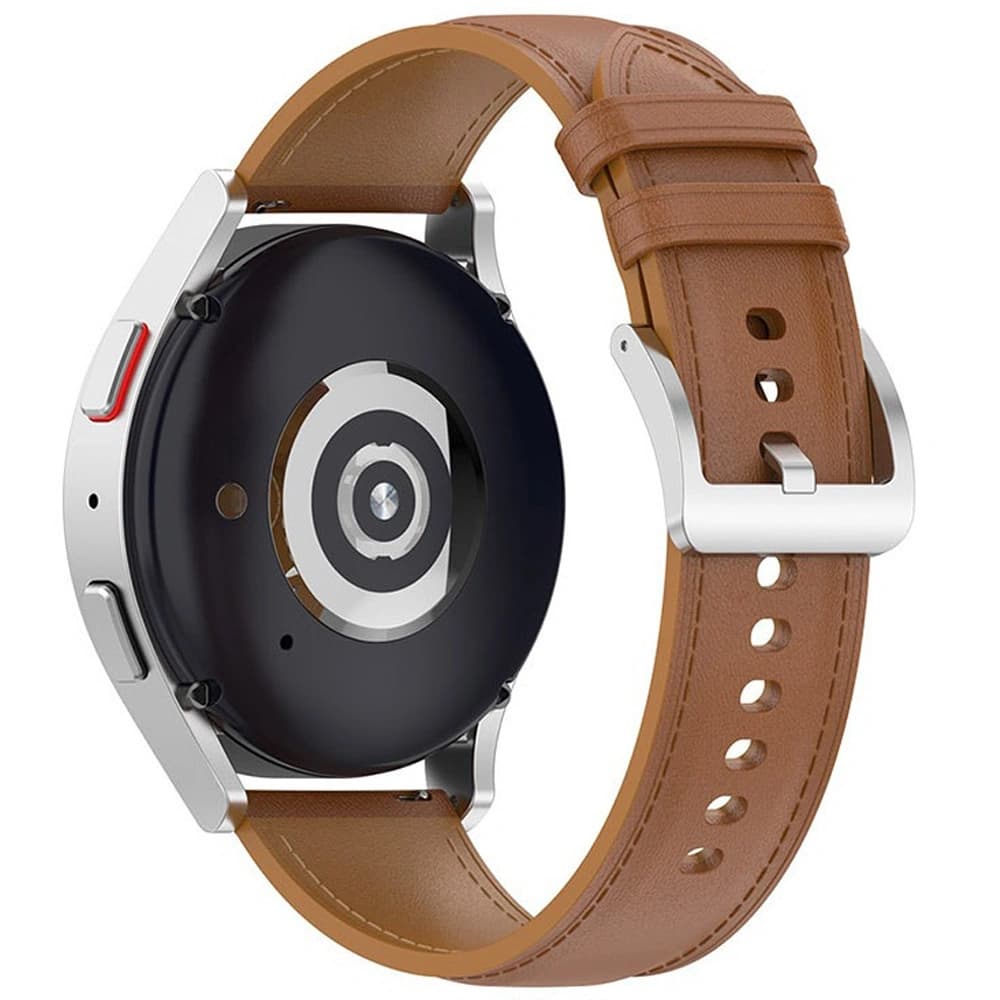 Bizon Strap Uhr Casual Samsung Galaxy Watch FE/7/6/6 Classic/5/5Pro/4/4 Classic hellbraun - 4