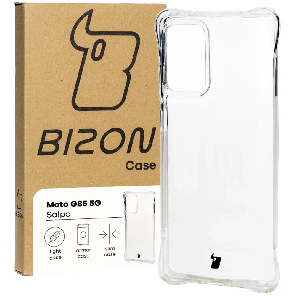Elastické pouzdro Bizon Case Salpa pro Motorola Moto G85 5G průhledné - 1