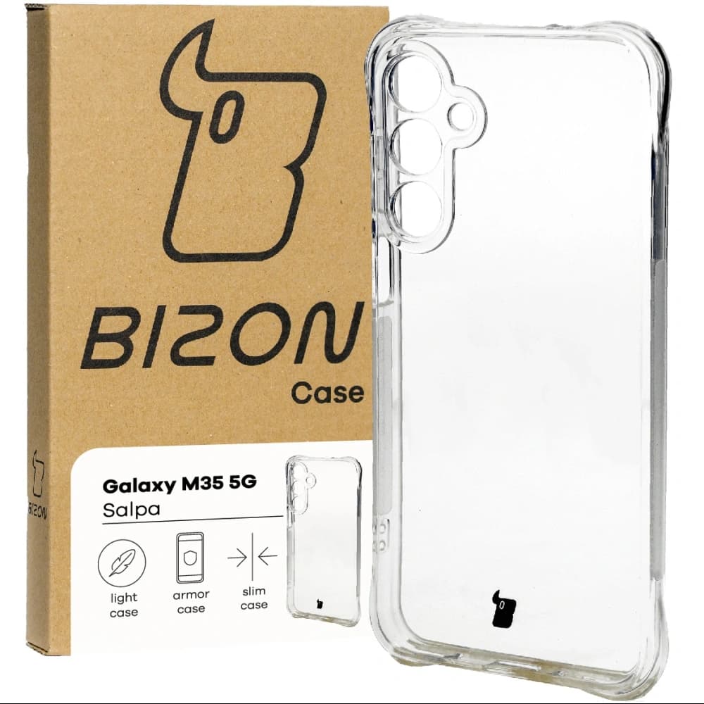 Bizon Case Salpa Samsung Galaxy M35 5G transparent - 1