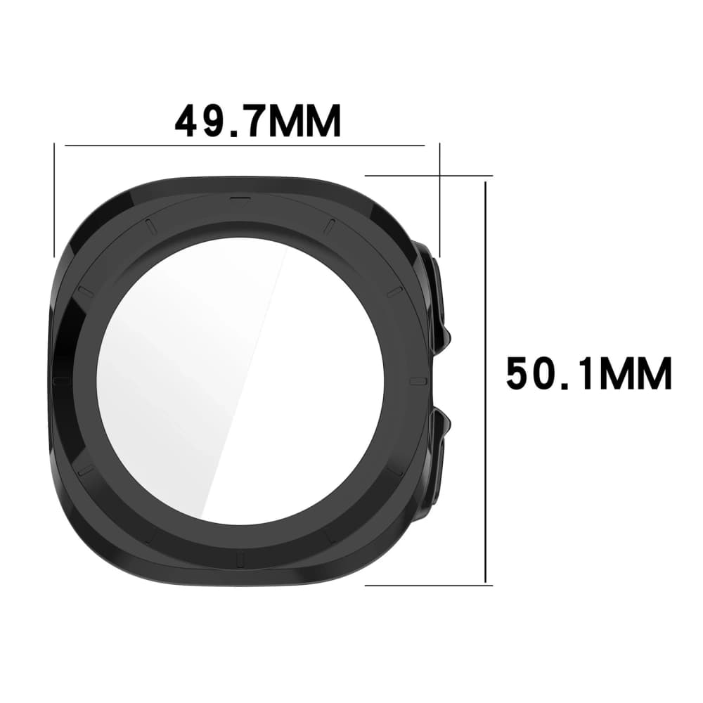 Bizon Case+Glass Uhr Samsung Galaxy Uhr Ultra 47 mm schwarz - 2