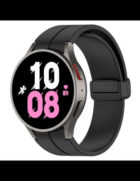 Silikonový pásek Bizon Strap Watch Silicone do Samsung Galaxy Watch FE/7/6/6 Classic/5/5 Pro/4/4 Classic černý