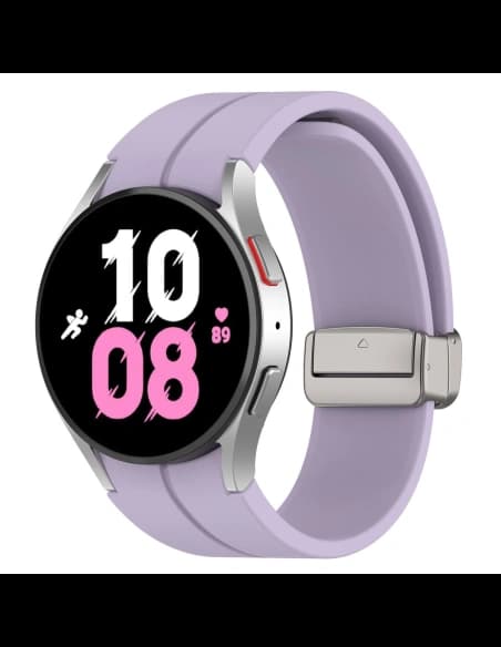 Bizon Strap Watch Silicone Samsung Galaxy Watch FE/7/6/6 Classic/5/5 Pro/4/4 Classic lavender