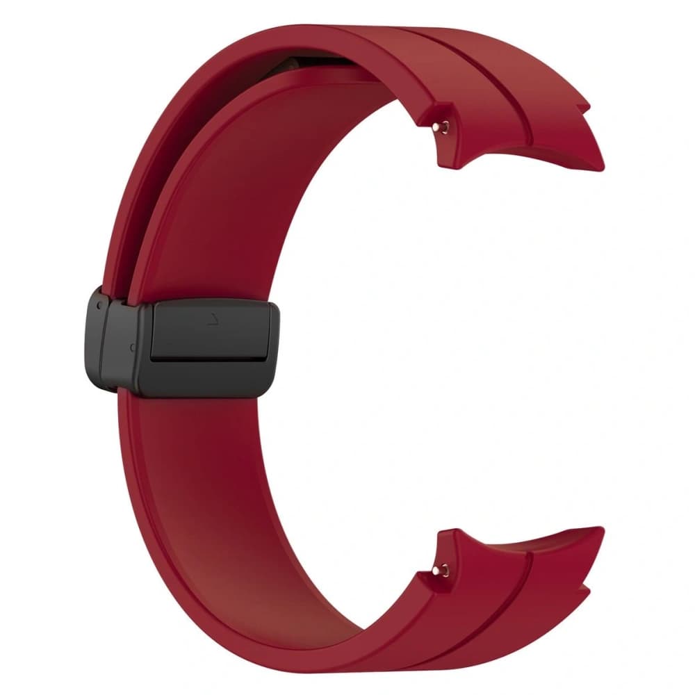 Bizon Strap Watch Silicone Samsung Galaxy Watch FE/7/6/6 Classic/5/5 Pro/4/4 Classic burgundy - 5