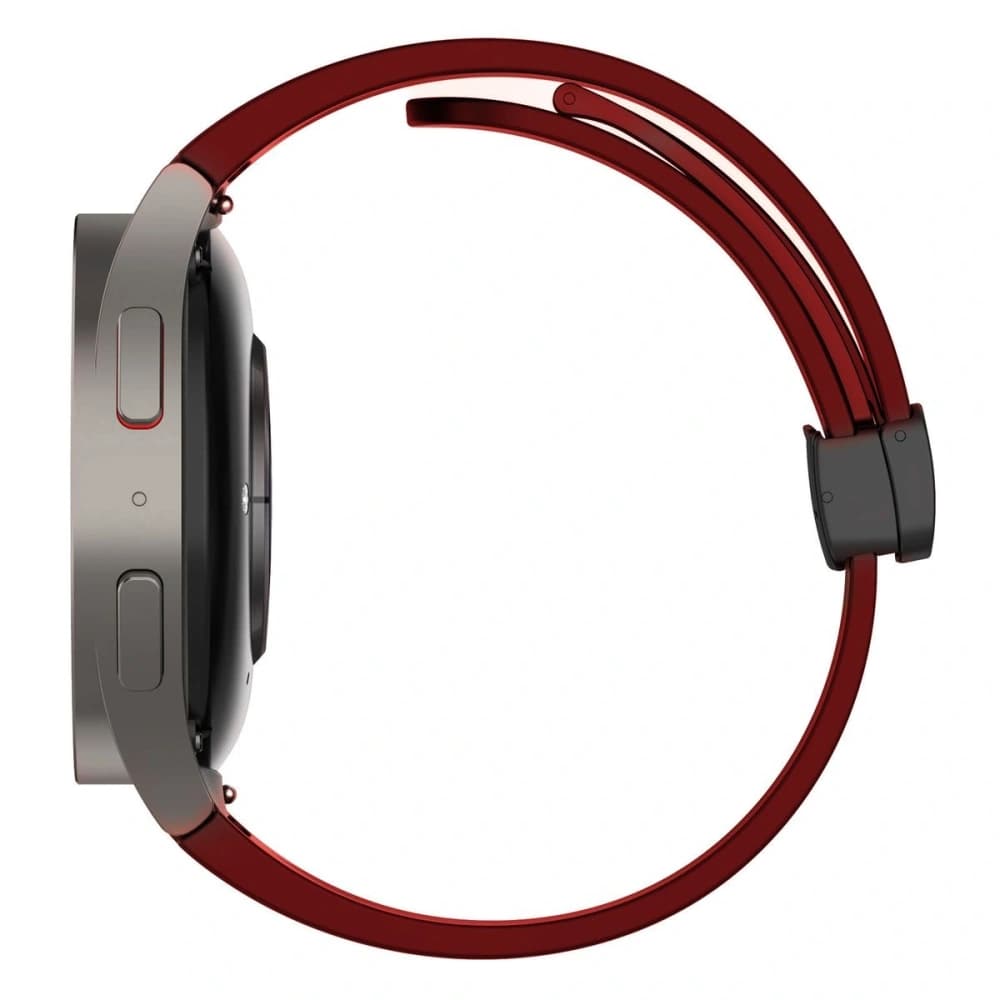 Bizon Strap Watch Silicone Samsung Galaxy Watch FE/7/6/6 Classic/5/5 Pro/4/4 Classic burgundy - 6
