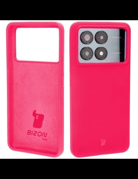 Bizon Soft Case Xiaomi Poco F6 Pro neon rózsaszín