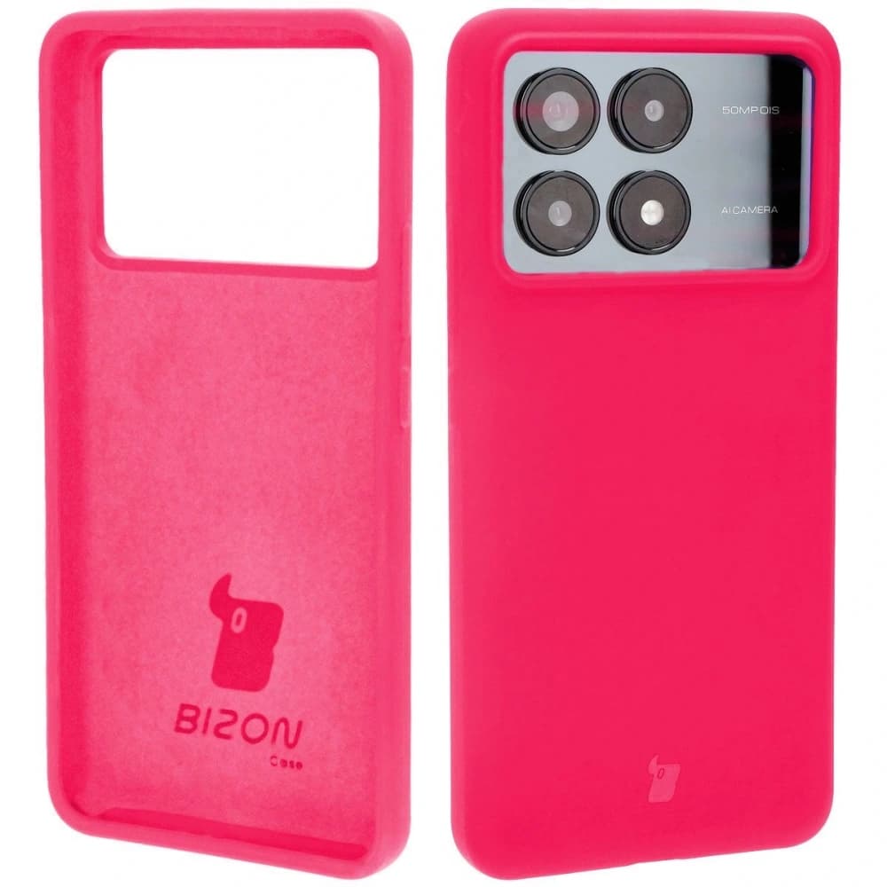 Bizon Soft Case Xiaomi Poco F6 Pro neon rózsaszín - 1