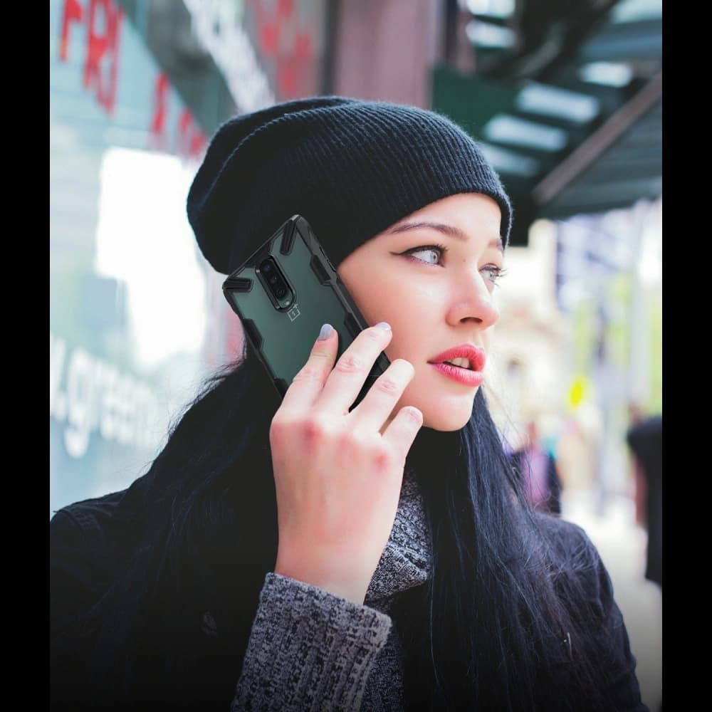 Etui Ringke Fusion-X OnePlus 8 Camo (Moro) černé - 4