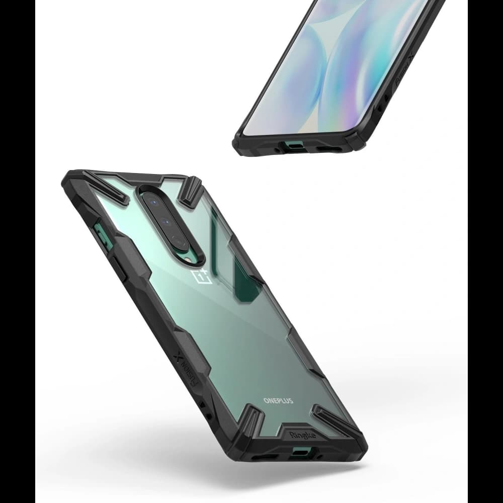 Etui Ringke Fusion-X OnePlus 8 Camo (Moro) černé - 7