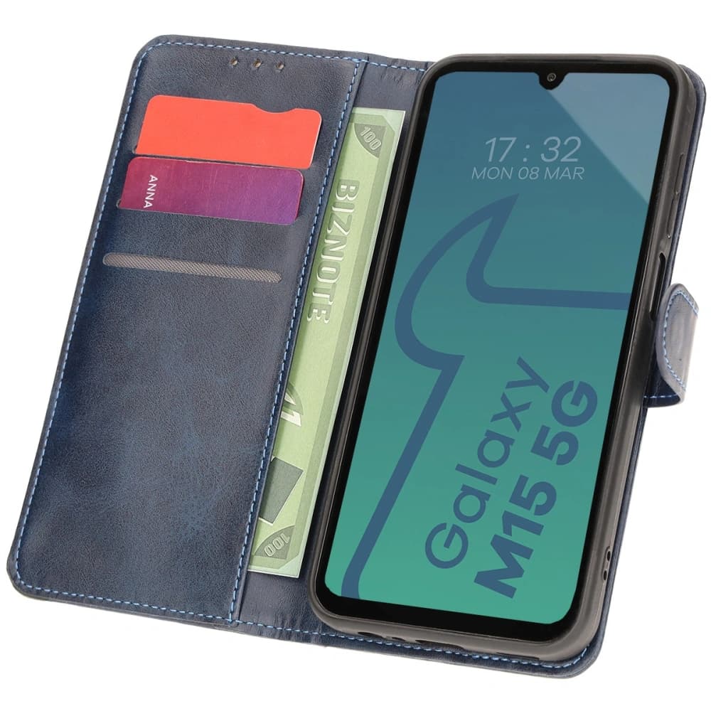 Bizon Case Pocket Samsung Galaxy M15 5G navy blue - 1