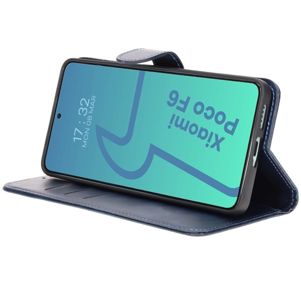 Etui s klopou Bizon Case Pocket pro Xiaomi Poco F6 modré - 5